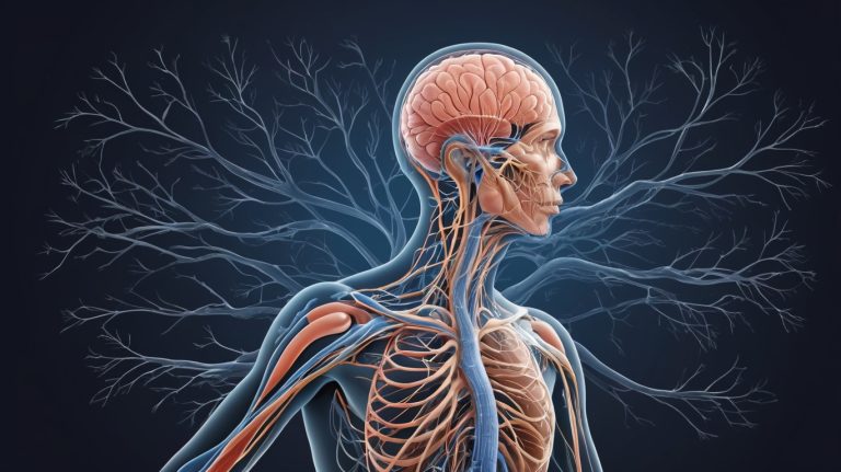 تصویر نمودار سیستم عصبی در حالت استرس مزمن و حالت بقا